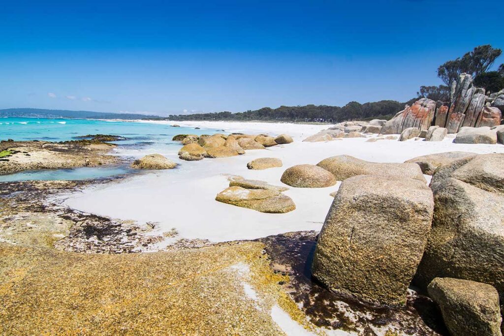 Rock formations in the Bay of Fires - Tasmania